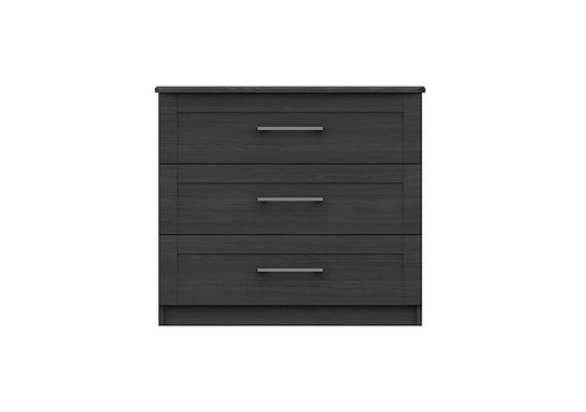 London Bedrooms - Fenchurch 3 Drawer Chest - Black