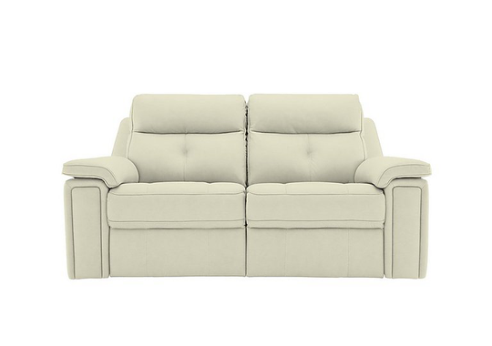 G Plan - Hannington 2 Seater Leather Power Recliner Sofa - Cream
