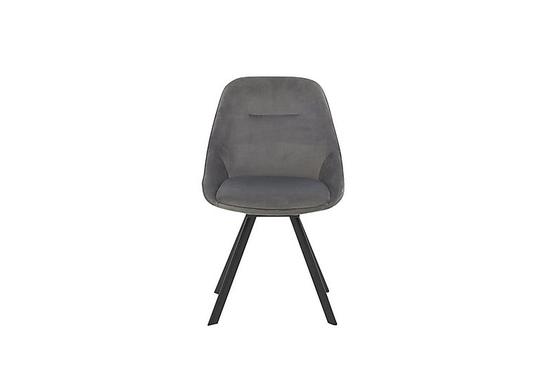 Arctic Swivel Fabric Dining Chair - Grey