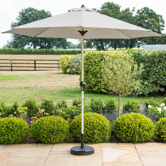 Baldwin 2.7m Round Garden Parasol - Grey