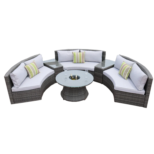 Jannik 6 Person Rattan Sofa Set