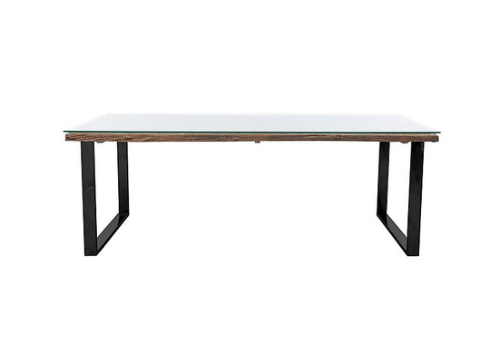 Noir Dining Table with U-Shaped Legs - 220-cm