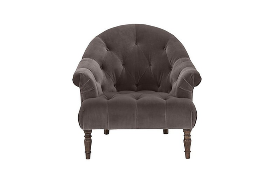 Alexander and James - New England Nantucket Fabric Armchair - Purple