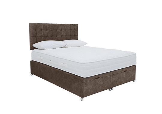 Sleep Story - Ergo 1000 End Ottoman Divan Set - Super King - Brown