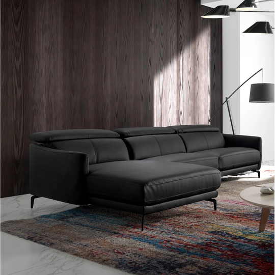 Jalbert Genuine Leather Corner Sofa