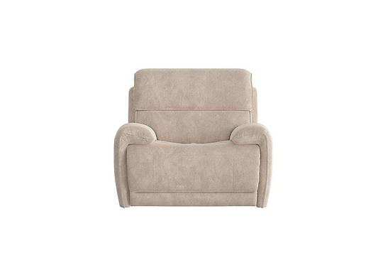 Link Fabric Power Recliner Armchair with Power Headrests - Cream