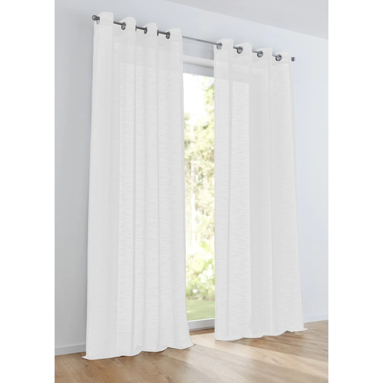 Centralia Eyelet Semi Sheer Single Curtain