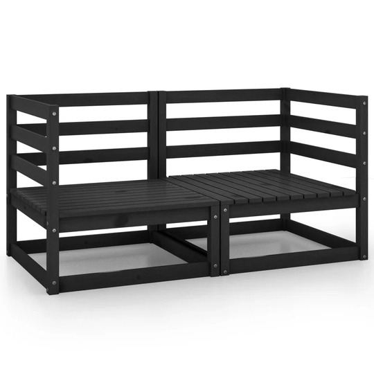 Ellexis 70" Wide Pine Symmetrical Garden Corner Sofa