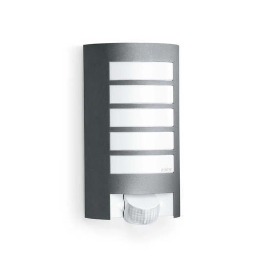 Outdoor Wall Light L 12 S Anthracite with Motion Sensor E27 Aluminium