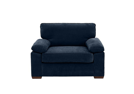 Home Fabric Snuggler Sofa Bed - Blue