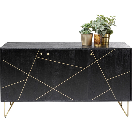 145Cm Mango Wood Sideboard