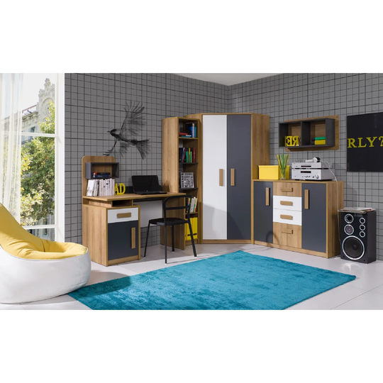 Muskego European Single (90 x 200cm) Cabin Bed with Drawer