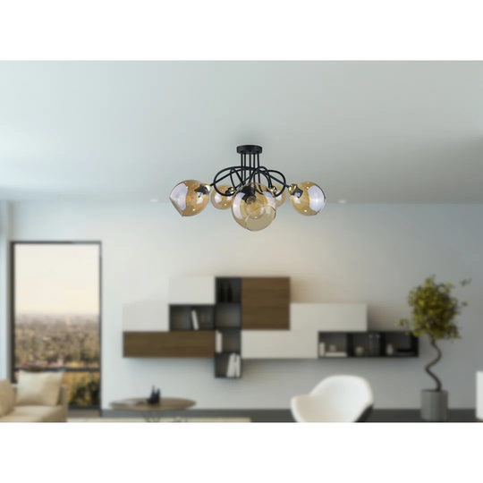 5-Light 70cm Semi Flush Mount