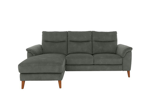 Morgan 3 Seater Fabric Sofa with Chaise End