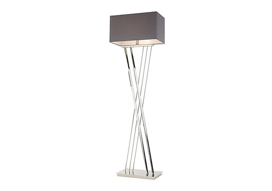Farren Nickel Floor Lamp - Silver