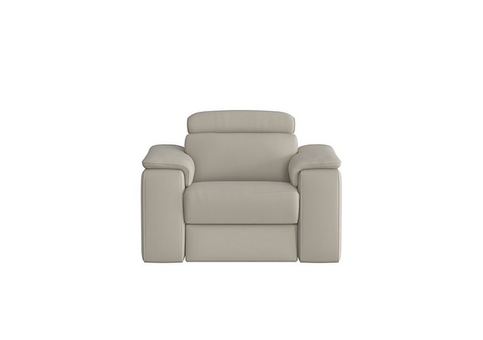 Nicoletti - Davide Leather Chair - Grey