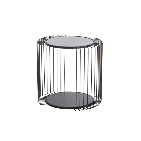Solerno Metal Glass Side Table