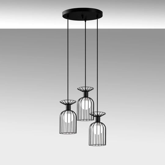 Wellspring 3 - Light Cluster Drum Pendant