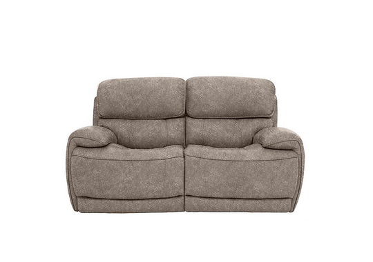 Relax Station Rocco 2 Seater Fabric Power Rocker Sofa with Power Headrests - Mink