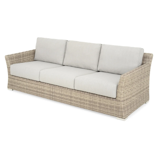 Dalmatia 223Cm Wide Outdoor Garden Sofa with Cushions
