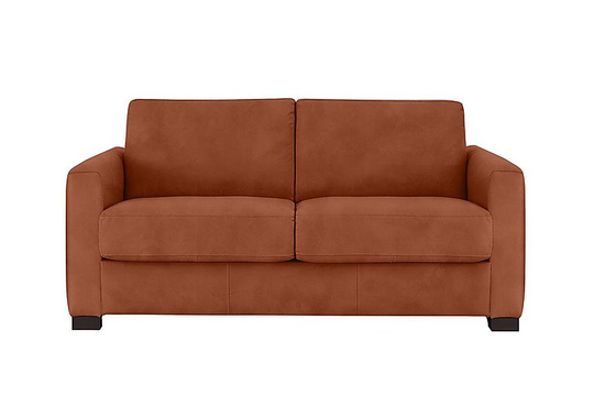 Nicoletti - Alcova 2 Seater Fabric Sofa with Box Arms - Brown