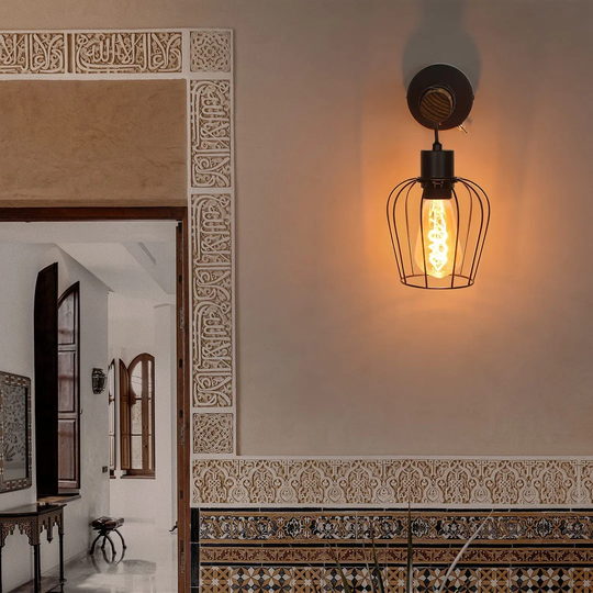 Narrows 1 - Light Black Armed Sconce