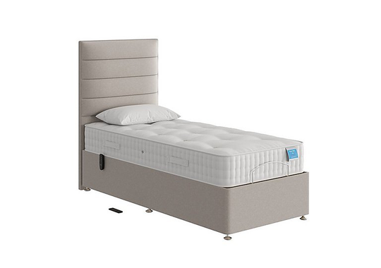 Sleep Story - Natural Comfort Adjustable Divan Bed - Small Single - Natural