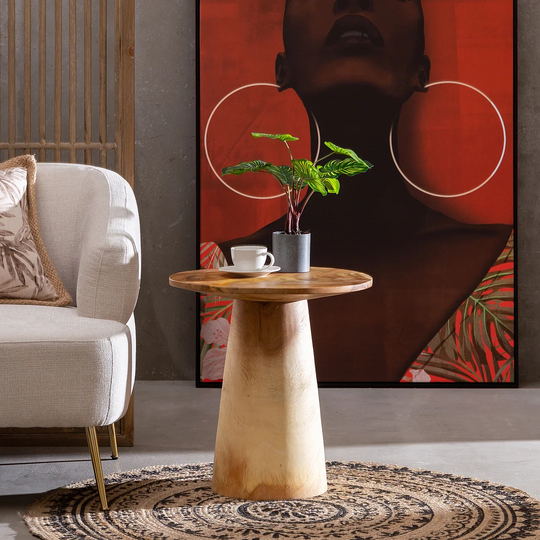Emer Suar Wood Side Table