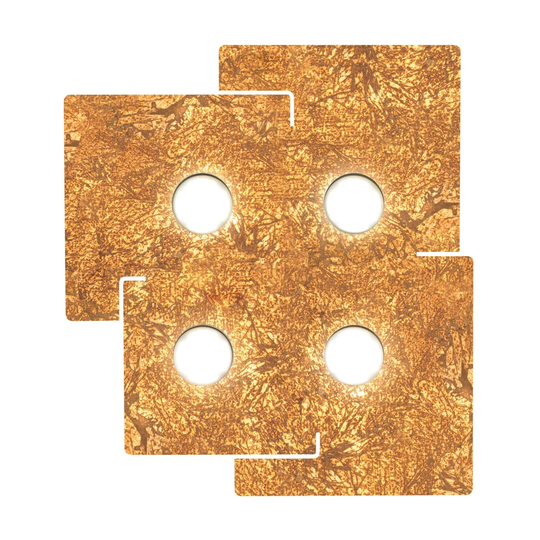 Square 4 Light Semi Flush Ceiling Light