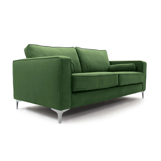 Kamp 155Cm Velvet Recessed Arm Sofa