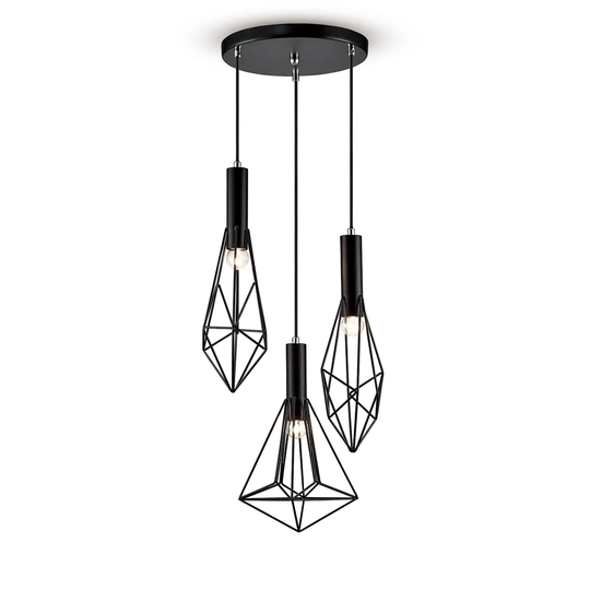 Kristoff Pendant 3 Light in , 192 cm x 47 cm x 42 cm