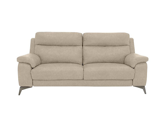 Missouri 3 Seater Fabric Sofa - Cream