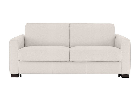 Nicoletti - Alcova 3 Seater Fabric Sofa Bed with Box Arms - Beige