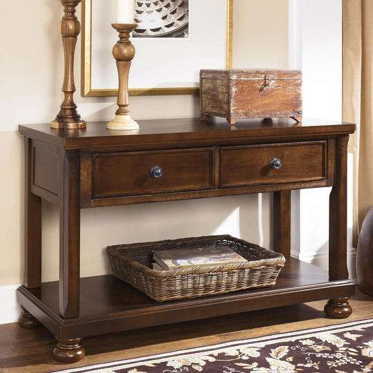 Haslam 134Cm Solid Wood Console Table
