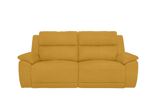 Utah 3 Seater Fabric Sofa - Yellow