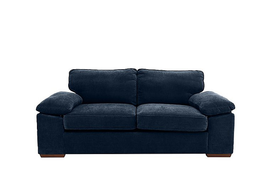 Home 2 Seater Fabric Sofa Bed - Blue