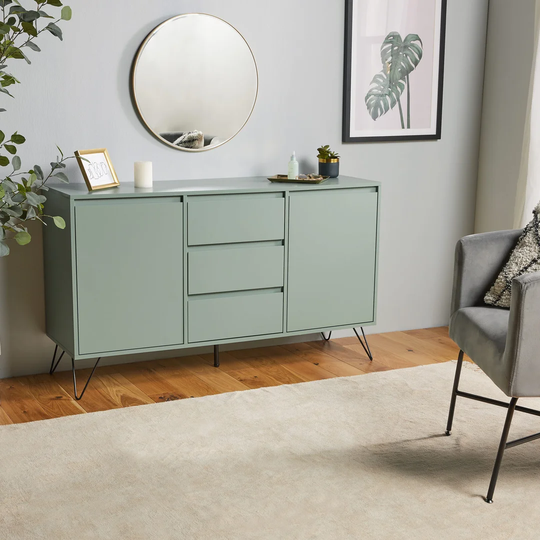 Jensen 130 Cm Wide 3 Drawer Sideboard