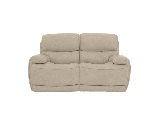 Relax Station Rocco 2 Seater Fabric Power Rocker Sofa with Power Headrests - Cream