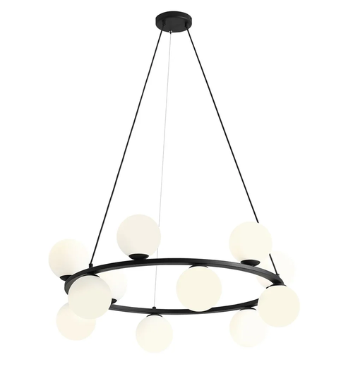 12 - Light Cluster Wagon wheel Pendant