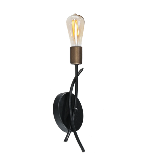 Hinojos 1 - Light Black Candle Wall Light