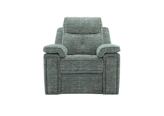 G Plan - Hannington Fabric Power Recliner Armchair - Green