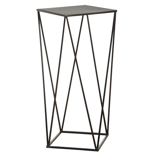 Santiago Abstract End Table Built-In Outlets
