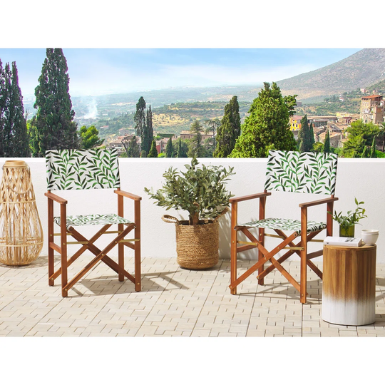 Leaves Solid Wood Folding Chair
