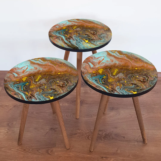 Batty 3 Piece Nest of Tables