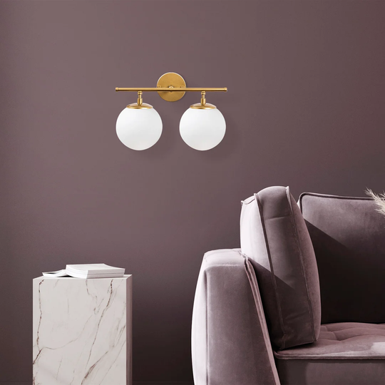 Ohlson 2 - Light Dimmable Shiny Gold Armed Sconce
