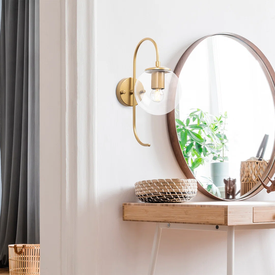 Ashauna 1 - Light Dimmable Armed Sconce