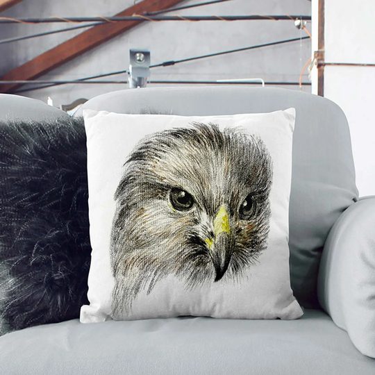 Bird of Prey Cushion with Filling Pillow