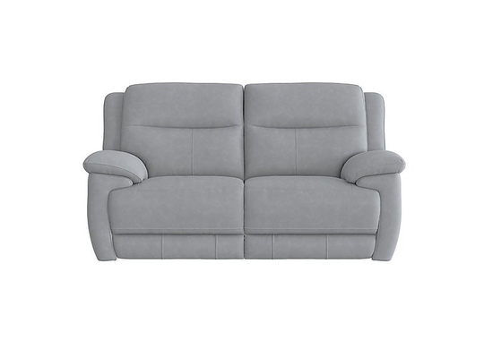 Touch 2 Seater Heavy Duty Fabric Sofa with USB Ports - Grey
