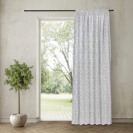 Emig Pencil Pleat Room Darkening Cotton Curtain