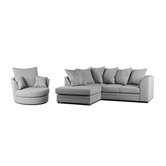 Missy Corner Sofa and Swivel Chair Set